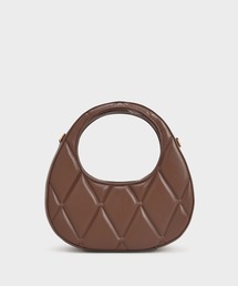 CHARLES & KEITH | キルテッド クレッセントバッグ / Quited Crescent Bag(ハンドバッグ)