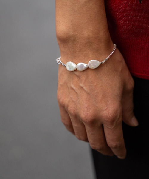 Iroquois（イロコイ）の「PEARL MIX BRACELET（ブレスレット・メンズ・シルバー/アンティークシルバー・FREE）」の5枚目の写真