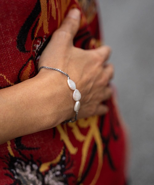 Iroquois（イロコイ）の「PEARL MIX BRACELET（ブレスレット・メンズ・シルバー/アンティークシルバー・FREE）」の8枚目の写真