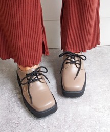 厚底レースアップシューズ　-8710421