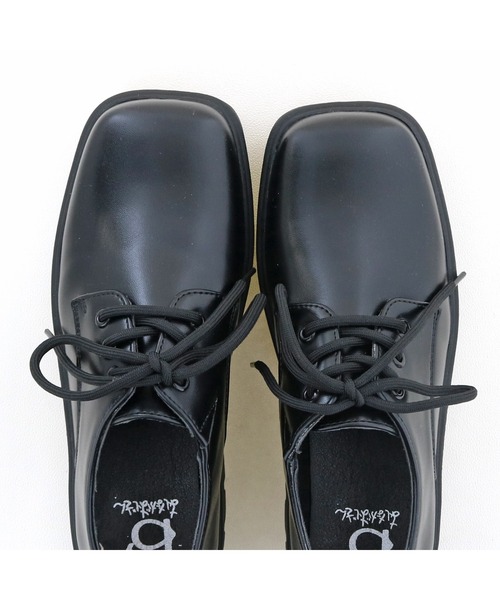 byあしながおじさん（バイアシナガオジサン）の「厚底レースアップシューズ　-8710421（その他シューズ・レディース・ブラック/グレイッシュベージュ/アイボリー・LL/L/S/M）」の18枚目の写真