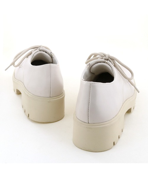 byあしながおじさん（バイアシナガオジサン）の「厚底レースアップシューズ　-8710421（その他シューズ・レディース・ブラック/グレイッシュベージュ/アイボリー・LL/L/S/M）」の10枚目の写真