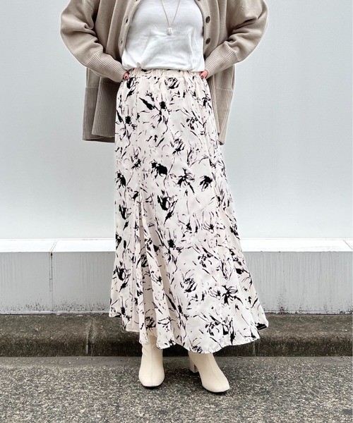 PICCIN(ピッチン)の「フロッキープリントマーメイドスカート(スカート・レディース・ブラック/オフホワイト・M/L)」の21枚目の写真