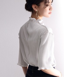 classicalelf | プリーツLOVER。2wayメロープリーツハイネック5分袖トップス(Tシャツ/カットソー)