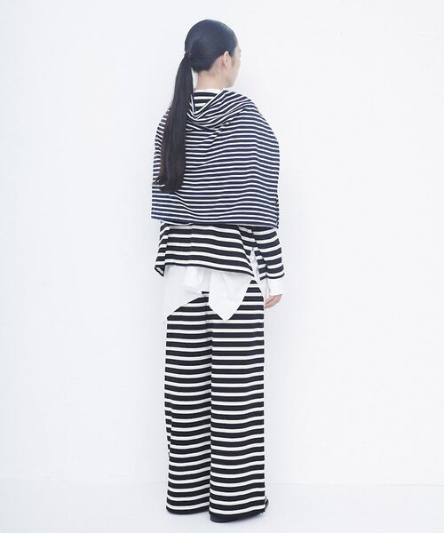 LA MARINE FRANCAISE（マリン フランセーズ）の「BASQUE COTTON PANTS（その他パンツ・レディース・ブラック×ホワイト・0）」の6枚目の写真