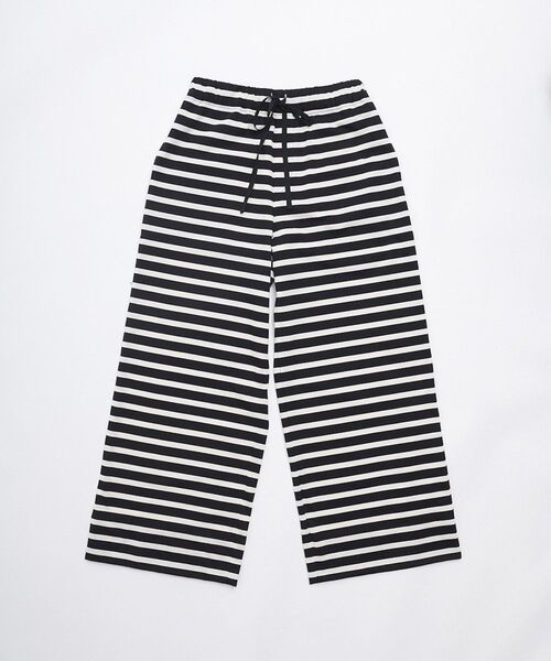 LA MARINE FRANCAISE（マリン フランセーズ）の「BASQUE COTTON PANTS（その他パンツ・レディース・ブラック×ホワイト・0）」の9枚目の写真