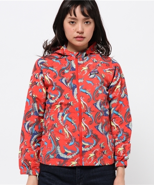 patagonia（パタゴニア）の「Patagonia / KIDS バギーズジャケット（ブルゾン・レディース・レッド/ネイビー・ONE SIZE）」の9枚目の写真