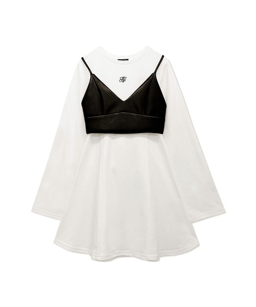 ANDGEEBEE（アンジービー）の「ビスチェセットカットワンピ（ワンピース・レディース・ホワイト/ブラック・MEDIUM）」の19枚目の写真