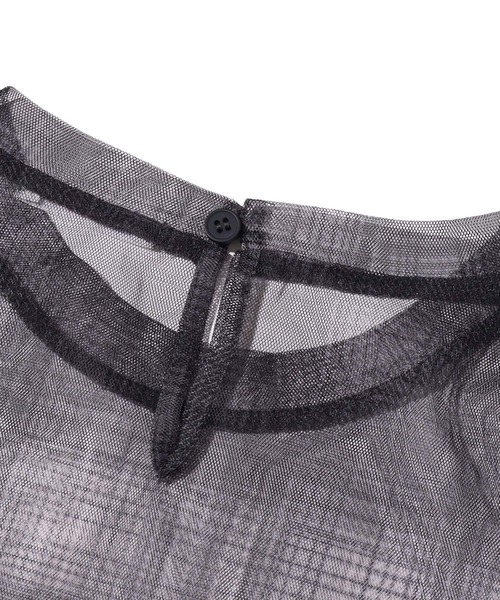 atmos pink（アトモスピンク）の「atmos pink オーガンジーシャーリングトップス（その他トップス・レディース・グリーン/ブルー/ブラック・FREE）」の10枚目の写真