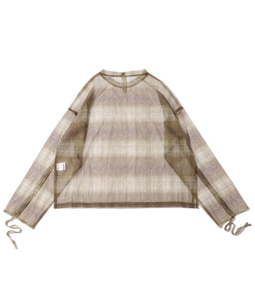 atmos pink（アトモスピンク）の「atmos pink オーガンジーシャーリングトップス（その他トップス・レディース・グリーン/ブルー/ブラック・FREE）」の13枚目の写真