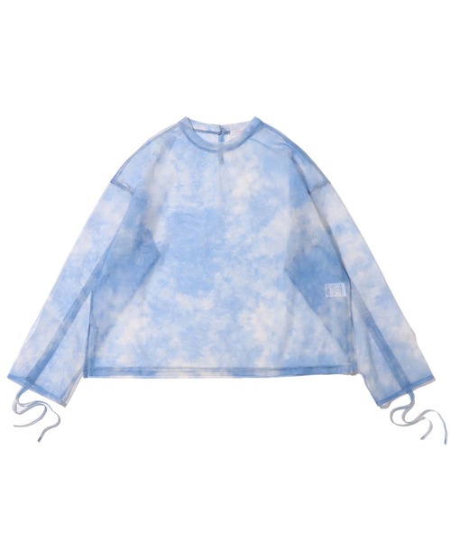 atmos pink（アトモスピンク）の「atmos pink オーガンジーシャーリングトップス（その他トップス・レディース・グリーン/ブルー/ブラック・FREE）」の4枚目の写真