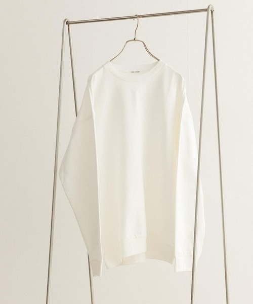 FORK&SPOON（フォークアンドスプーン）の「FORK&SPOON　クルーネックカットソー（Tシャツ/カットソー・メンズ・グレー/オフホワイト/オレンジ・4/5）」の2枚目の写真