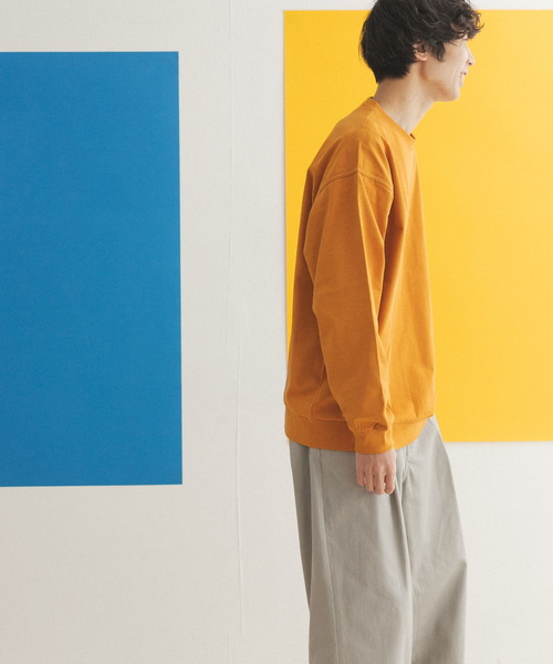 FORK&SPOON（フォークアンドスプーン）の「FORK&SPOON　クルーネックカットソー（Tシャツ/カットソー・メンズ・グレー/オフホワイト/オレンジ・4/5）」の11枚目の写真