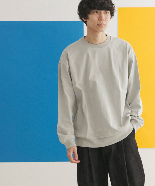 FORK&SPOON（フォークアンドスプーン）の「FORK&SPOON　クルーネックカットソー（Tシャツ/カットソー・メンズ・グレー/オフホワイト/オレンジ・4/5）」の15枚目の写真