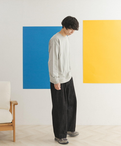 FORK&SPOON（フォークアンドスプーン）の「FORK&SPOON　クルーネックカットソー（Tシャツ/カットソー・メンズ・グレー/オフホワイト/オレンジ・4/5）」の20枚目の写真