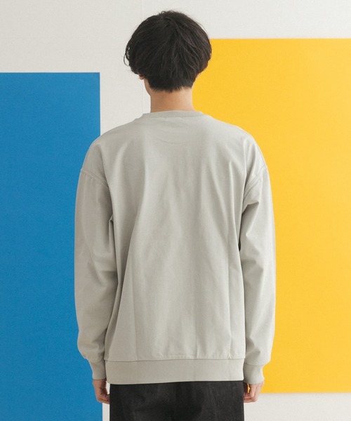 FORK&SPOON（フォークアンドスプーン）の「FORK&SPOON　クルーネックカットソー（Tシャツ/カットソー・メンズ・グレー/オフホワイト/オレンジ・4/5）」の4枚目の写真