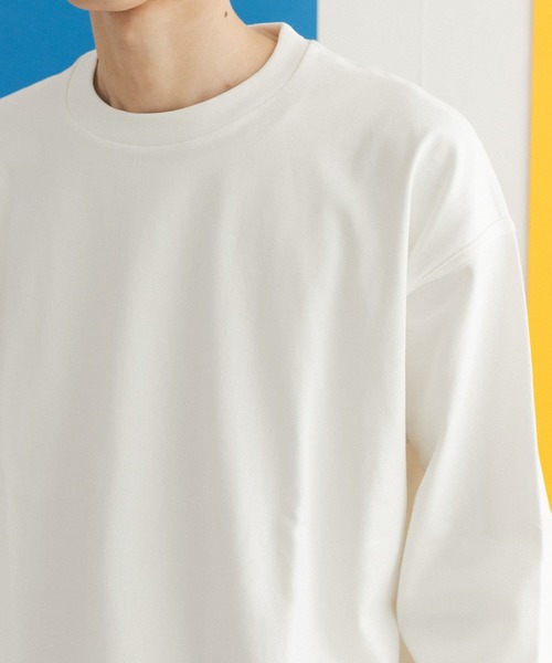 FORK&SPOON（フォークアンドスプーン）の「FORK&SPOON　クルーネックカットソー（Tシャツ/カットソー・メンズ・グレー/オフホワイト/オレンジ・4/5）」の5枚目の写真