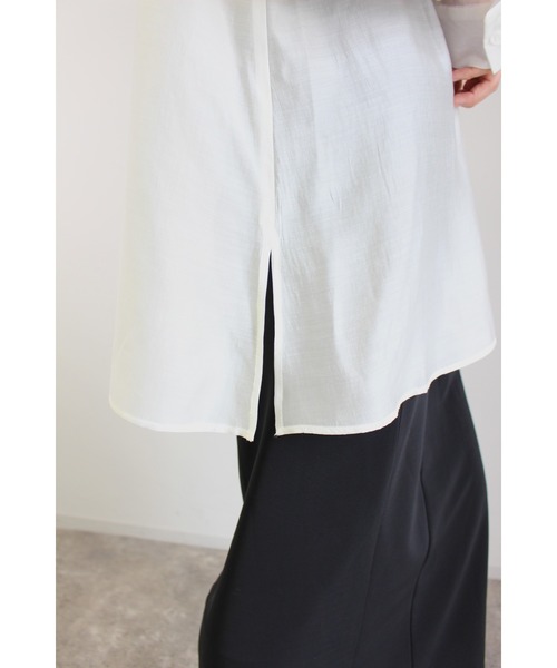 MLI'A（エムリア）の「セーラーカラーシャツ（シャツ/ブラウス・レディース・オフホワイト/ブラック/ネイビー・M）」の13枚目の写真