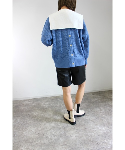 MLI'A（エムリア）の「セーラーカラーシャツ（シャツ/ブラウス・レディース・オフホワイト/ブラック/ネイビー・M）」の14枚目の写真