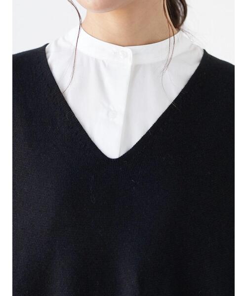 CRAFT STANDARD BOUTIQUE(クラフトスタンダードブティック)の「【ウォッシャブル】ジレニットワンピース *(ベスト・レディース・ブラック/モカ・FREE)」の15枚目の写真