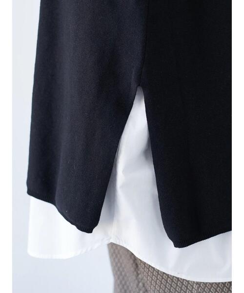 CRAFT STANDARD BOUTIQUE(クラフトスタンダードブティック)の「【ウォッシャブル】ジレニットワンピース *(ベスト・レディース・ブラック/モカ・FREE)」の18枚目の写真