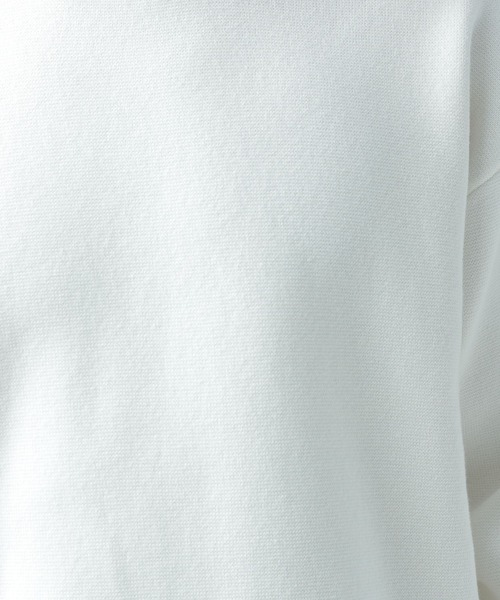 BAYFLOW（ベイフロー）の「スウェットライクニットプルオーバー（ニット/セーター・メンズ・セージグリーン/ベージュ/ホワイト・MEDIUM/LARGE）」の12枚目の写真