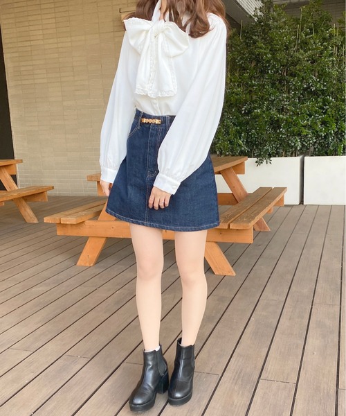 apres jour（アプレジュール）の「レースボウタイブラウス【ZOZOTOWN限定アイテム】（シャツ/ブラウス・レディース・ブラック/ブルー系その他/オフホワイト・フリー/X-LARGE）」の10枚目の写真