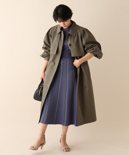 OPAQUE.CLIP（オペークドットクリップ）の「◆2WAYトレンチコート（トレンチコート・レディース・ベージュ/ダークオリーブ・38）」の13枚目の写真