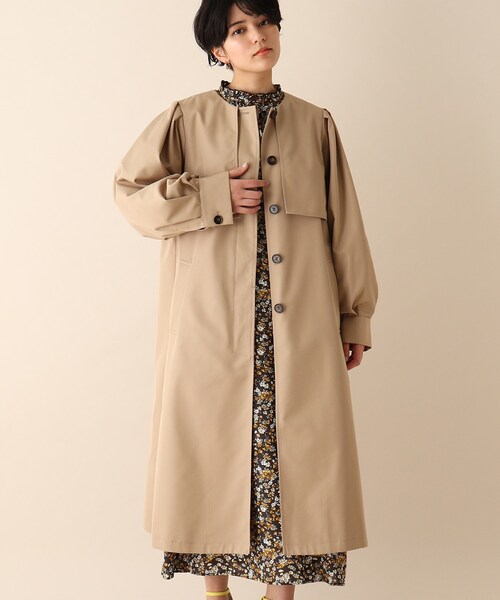 OPAQUE.CLIP（オペークドットクリップ）の「◆2WAYトレンチコート（トレンチコート・レディース・ベージュ/ダークオリーブ・38）」の11枚目の写真