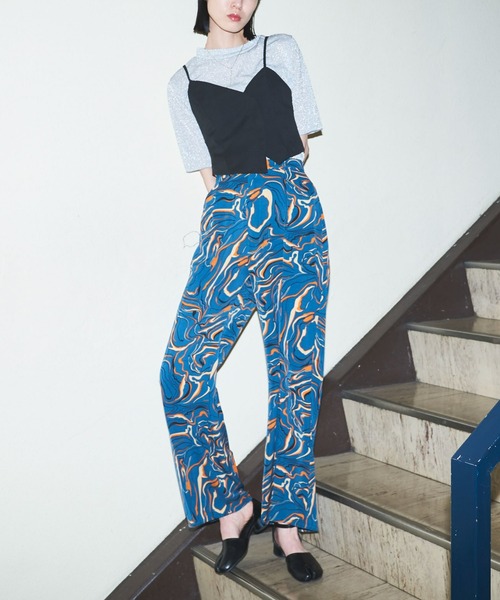 VACANCY（ヴァカンシー）の「マルチウェーブ柄セットアップストレートイージーパンツ/アソート柄（その他パンツ・レディース・ブルー/その他/ナチュラル/ブラウン・FREE/MEDIUM/TALL）」の21枚目の写真