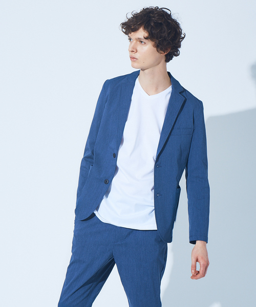 ABAHOUSE GRAY（アバハウスグレイ）の「【セットアップ対応】DRYMIX イージー ジャケット / サマージャケット（テーラードジャケット・メンズ・ベージュ/ネイビー/グレー/カーキ/インディゴブルー/モカ/グレイッシュベージュ・44/46/48/50）」の7枚目の写真