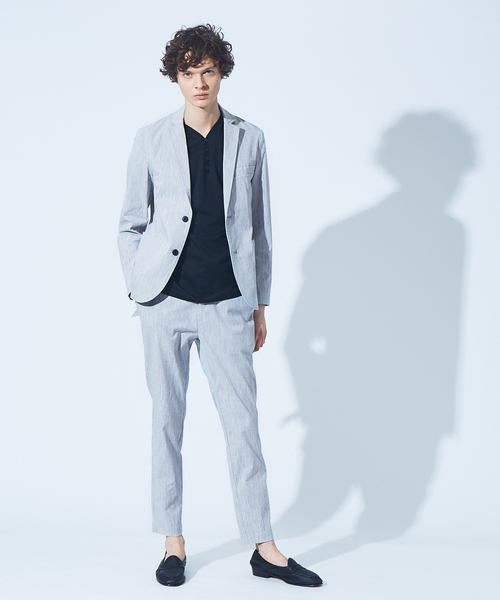 ABAHOUSE GRAY（アバハウスグレイ）の「【セットアップ対応】DRYMIX イージー ジャケット / サマージャケット（テーラードジャケット・メンズ・ベージュ/ネイビー/グレー/カーキ/インディゴブルー/モカ/グレイッシュベージュ・44/46/48/50）」の19枚目の写真