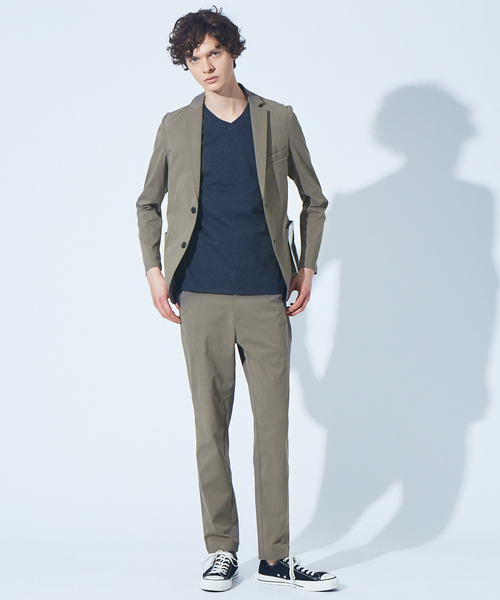 ABAHOUSE GRAY（アバハウスグレイ）の「【セットアップ対応】DRYMIX イージー ジャケット / サマージャケット（テーラードジャケット・メンズ・ベージュ/ネイビー/グレー/カーキ/インディゴブルー/モカ/グレイッシュベージュ・44/46/48/50）」の22枚目の写真