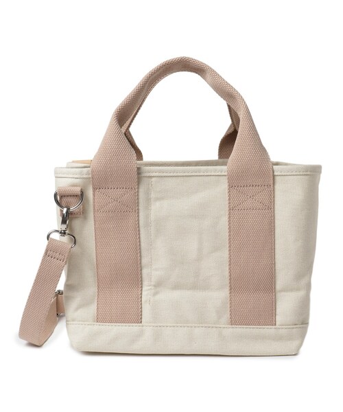 SHOO・LA・RUE(シューラルー)の「◆【仕切収納】キャンバス2WAYトート(トートバッグ・レディース・ブラック/グレー/ナチュラル/ピンク系その他/レモンイエロー/ブラック系/ブラウン系1・00)」の11枚目の写真