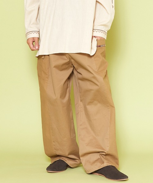 チャイハネ(チャイハネ)の「【チャイハネ】ムーパMEN'Sパンツ(その他パンツ・メンズ・ホワイト/ベージュ/レッド/カーキ・FREE)」の3枚目の写真