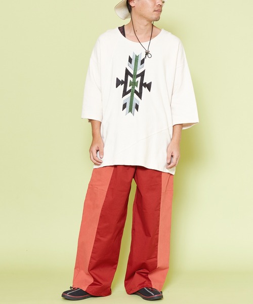 チャイハネ(チャイハネ)の「【チャイハネ】ムーパMEN'Sパンツ(その他パンツ・メンズ・ホワイト/ベージュ/レッド/カーキ・FREE)」の10枚目の写真