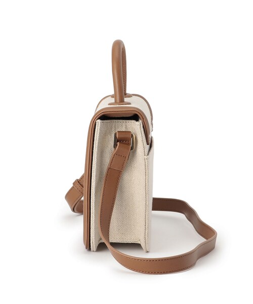 UNTITLED（アンタイトル）の「◆【STORY掲載】パイピングリネンショルダー（ショルダーバッグ・レディース・キャメル/ブラック系4・00）」の4枚目の写真