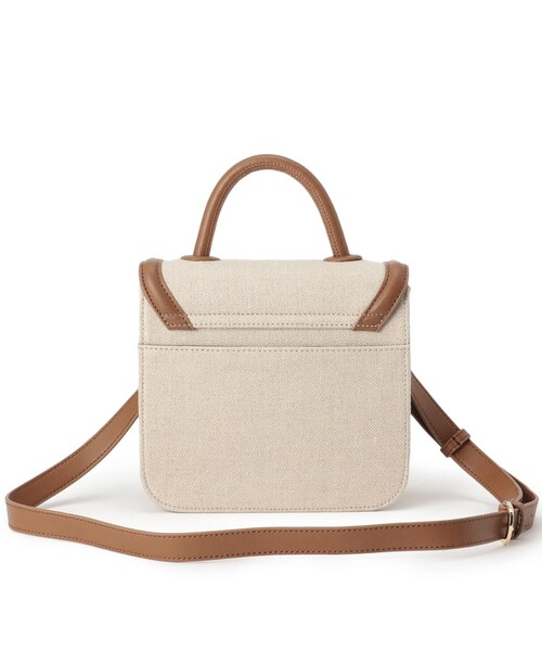 UNTITLED（アンタイトル）の「◆【STORY掲載】パイピングリネンショルダー（ショルダーバッグ・レディース・キャメル/ブラック系4・00）」の5枚目の写真