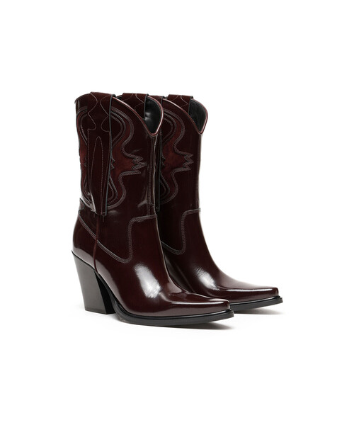 DIESEL(ディーゼル)の「レディース カウレザー ウエスタンブーツ(ブーツ・レディース・パープル/ブラック・38/35/39/36/37)」の20枚目の写真