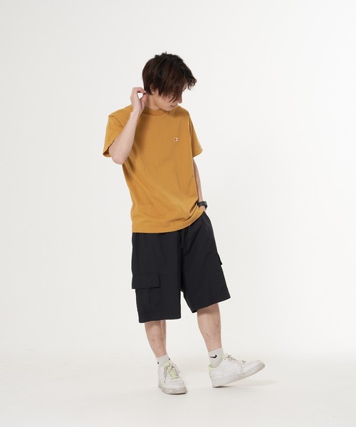 Champion(チャンピオン)の「【CHAMPION/チャンピオン】ナイロンリップストップイージーカーゴショーツ 撥水性 カーゴポケット ウェストベルト(カーゴパンツ・メンズ・チャコールグレー/ブラック/ベージュ/ネイビー/オレンジ/グリーン・MEDIUM/LARGE/X-LARGE)」の9枚目の写真