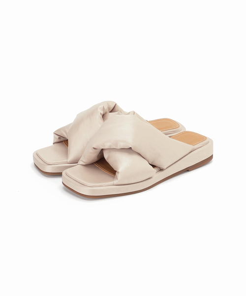 LE TALON（ルタロン）の「GRISE  PUFFクロスサンダル（サンダル・レディース・ベージュ/ブラウン/グリーン・SMALL/MEDIUM/LARGE/X-LARGE/X-SMALL）」の16枚目の写真