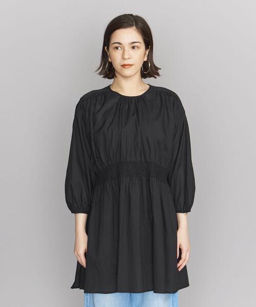 【美品】ユナイテッドアローズ　チュニック 半袖 フリーサイズ　ブラック チュニック丈 トップス｜ユナイテッドアローズ公式通販 - UNITED