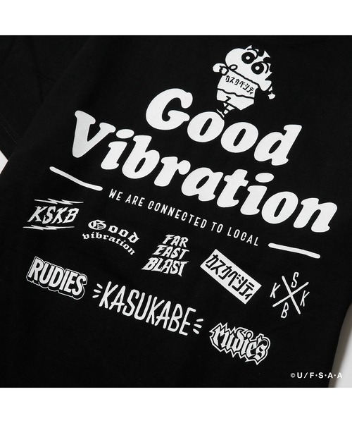 RUDIE'S(ルーディーズ)の「RUDIE'S x CRAYON SHINCHAN LOCALFEST TEE / ルーディーズ × クレヨンしんちゃん ローカルフェス T(Tシャツ/カットソー・メンズ・ブラック/ホワイト・L/XL/XXL/M/S)」の7枚目の写真