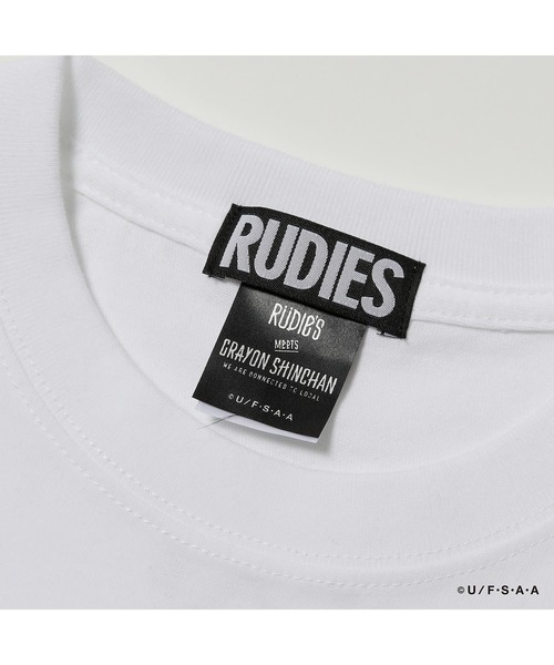 RUDIE'S(ルーディーズ)の「RUDIE'S x CRAYON SHINCHAN LOCALFEST TEE / ルーディーズ × クレヨンしんちゃん ローカルフェス T(Tシャツ/カットソー・メンズ・ブラック/ホワイト・L/XL/XXL/M/S)」の9枚目の写真