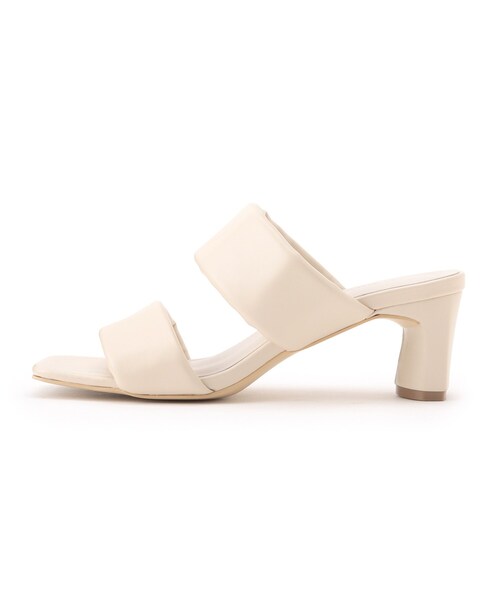 OPAQUE.CLIP(オペークドットクリップ)の「◆ダブルベルトクッションミュールサンダル(サンダル・レディース・ブラック/オフホワイト・02/03)」の15枚目の写真