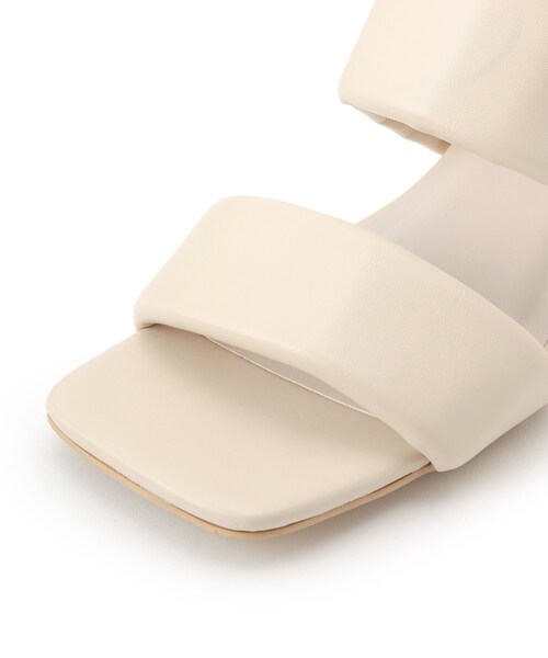 OPAQUE.CLIP(オペークドットクリップ)の「◆ダブルベルトクッションミュールサンダル(サンダル・レディース・ブラック/オフホワイト・02/03)」の20枚目の写真