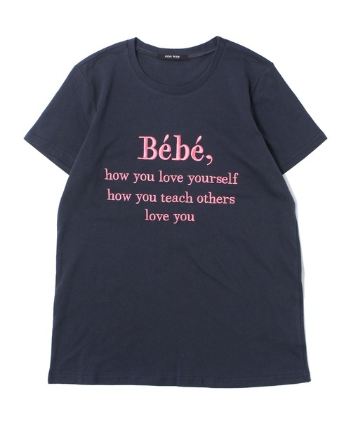 one way（ワンウェイ）の「Bebe Tシャツ（Tシャツ/カットソー・レディース・ホワイト/ベージュ/ホワイト系その他/ダークブルー/パープル・FREE）」の5枚目の写真