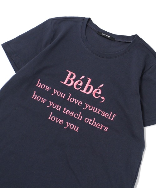 one way（ワンウェイ）の「Bebe Tシャツ（Tシャツ/カットソー・レディース・ホワイト/ベージュ/ホワイト系その他/ダークブルー/パープル・FREE）」の9枚目の写真