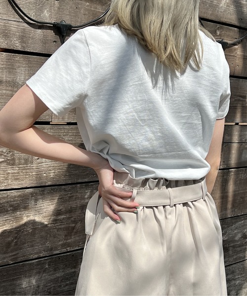 one way（ワンウェイ）の「Bebe Tシャツ（Tシャツ/カットソー・レディース・ホワイト/ベージュ/ホワイト系その他/ダークブルー/パープル・FREE）」の13枚目の写真