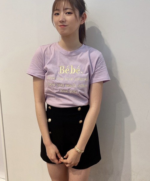 one way（ワンウェイ）の「Bebe Tシャツ（Tシャツ/カットソー・レディース・ホワイト/ベージュ/ホワイト系その他/ダークブルー/パープル・FREE）」の7枚目の写真